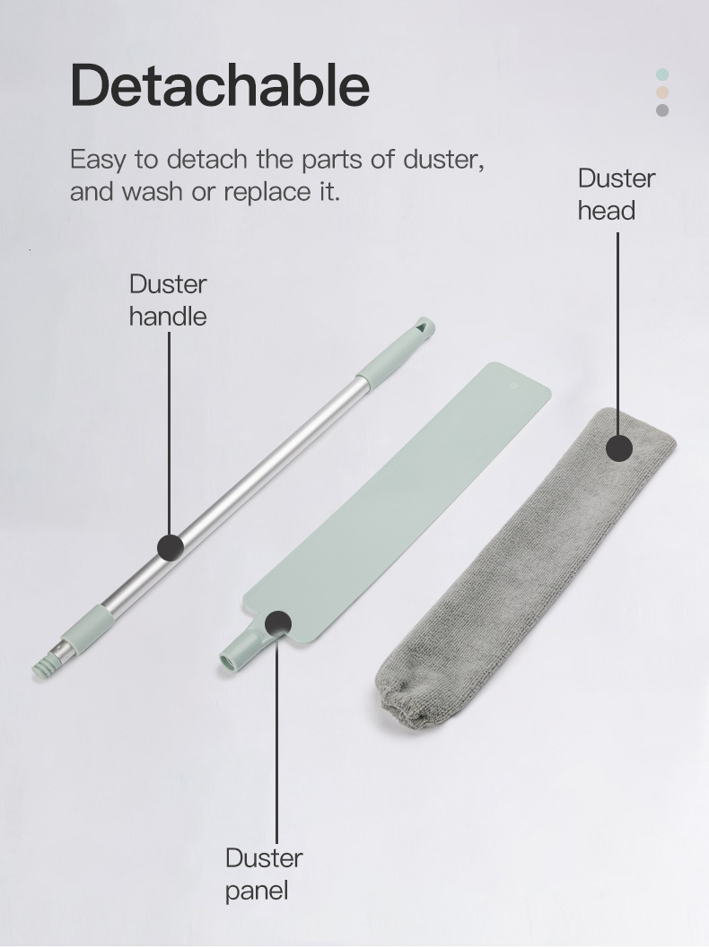 Bendable Gap Duster Telescopic Handle Broom-6